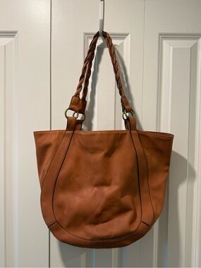 Universal Thread Cognac Braided-Handle Tote